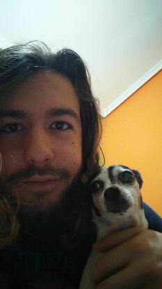 Perro de conocida (aún tenía el pelo largo)