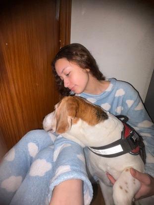 Este es Yack un perro que cuido