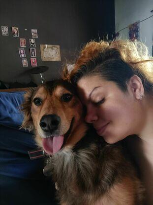 Con mi perrito Obi