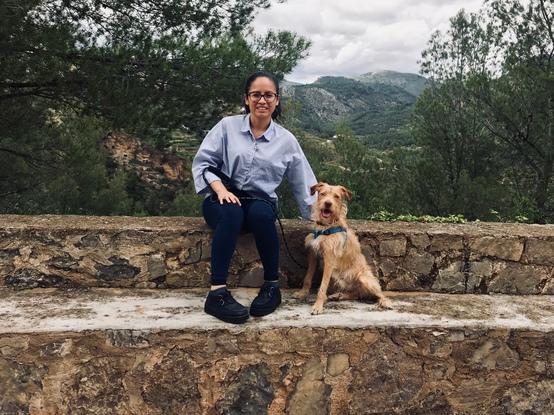 Ricky, su cara de felicidad y sus paseos únicos en la montaña.