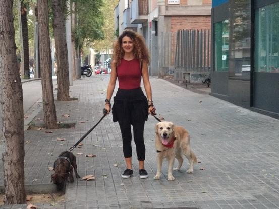 Paseando a los amigos