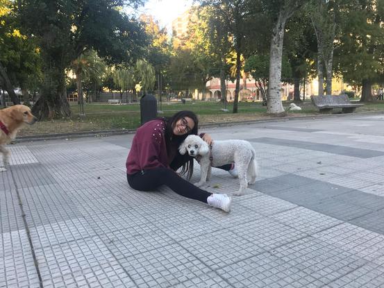 Con la pequeña Samy 😍