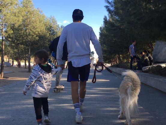 Paseo en Madrid Río con niños