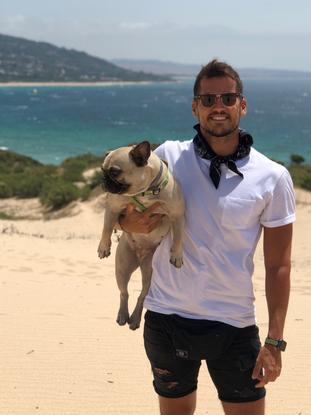 Nala y yo en Tarifa