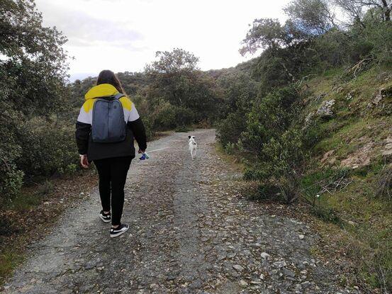 Paseando por el monte con Dion