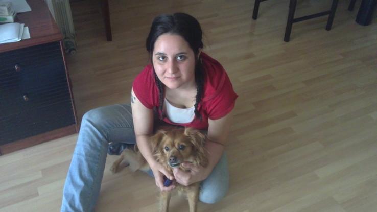Tomi y yo haciendo clase
