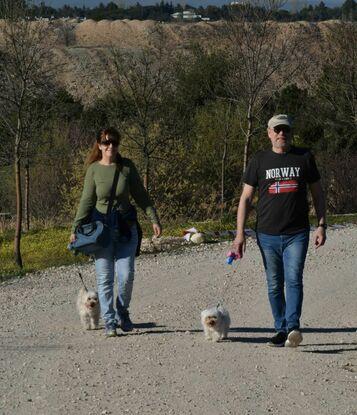 Paseando a Lila y Phoebe