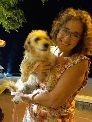 De paseo nocturno (cena y parque de perros)