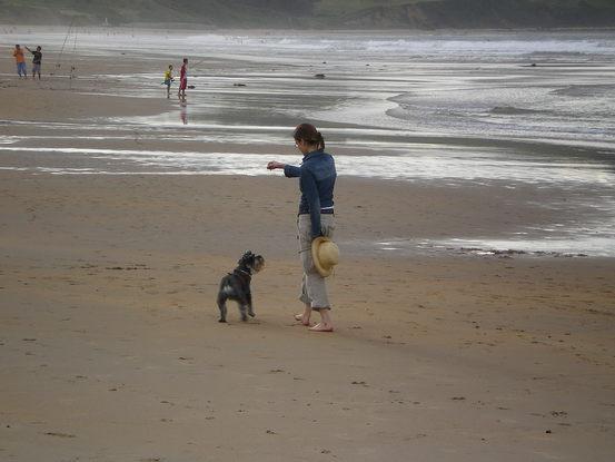 En la playa!