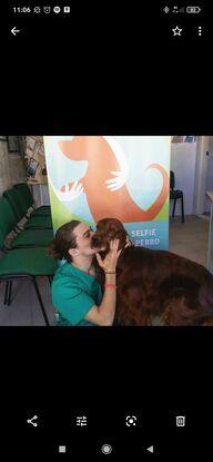 Con Tinto en el Veterinario