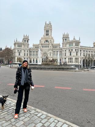 Felipe y yo en la Cibeles