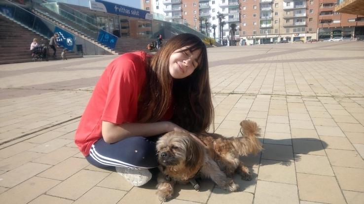 con mi perrito