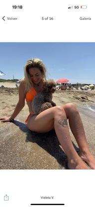 Mi hijo en la playa 