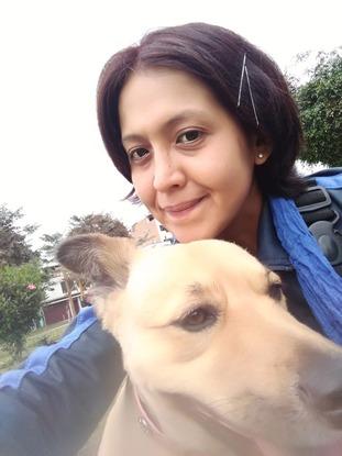 Con Lubicita en su paseo