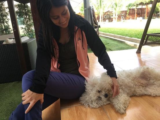 Ella es Almu la visitaba en su casa para jugar con ella y alimentarla