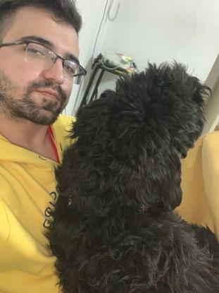 Con mi peluda!
