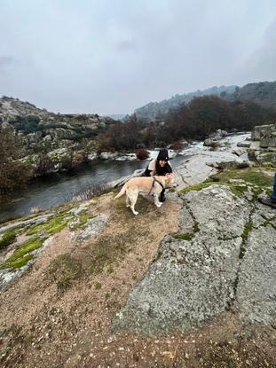 Shira y yo en la sierra de gredos