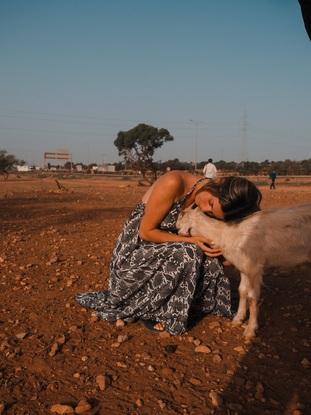 Una amiguita cabra en Marruecos